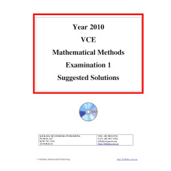 2010 VCAA Maths Methods Exam 1 - Solutions